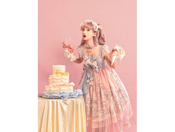 Original Lolita fille douce Lolita Jsk robe à bretelles japonais Loli thé robe de soirée robe occidentale robe de princesse