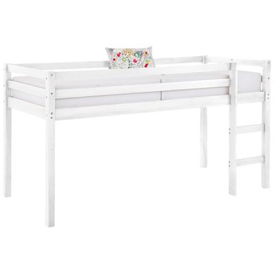 Hochbett OTTO HOME "Alpi", weiß, B:103cm H:111cm L:208cm, Hochbetten, Hochbett, aus schönem massivem Kiefernholz, Außenmaßenbreite 103 cm