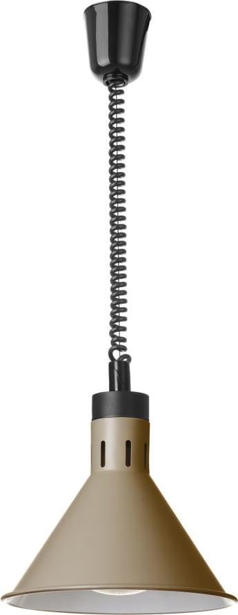 Hendi Conische Warmtelamp, Beige, In hoogte verstelbaar, Diameter: 27,5 cm, Hoogte: 25 cm