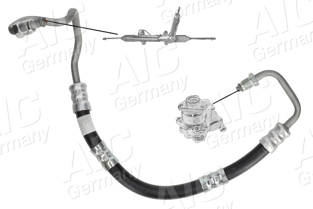 Aic Hydraulikschlauch, Lenkung Premium Quality, Erstausrüsterqualität 57675 Von Hydraulikpumpe Nach Lenkgetriebe Für Opel