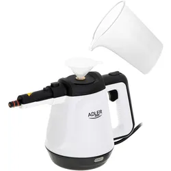 Adler AD 7038, Dampfreiniger, Weiss, Schwarz