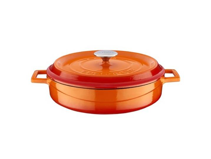 Lava Schmortopf aus Gusseisen, vielseitig einsetzbar 3 1/2 Quart Orange Spice