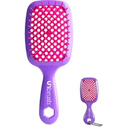UNbrush Super Mini Set Neon Purple (2-tlg)