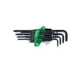 Wiha Innen-TORX Winkelschraubendreher-Set T 5, T 6, T 7, T 8, T 9, T 10, T 15, T 20, T 25, T 27, T 30, T 40, T 50 13teilig 24312