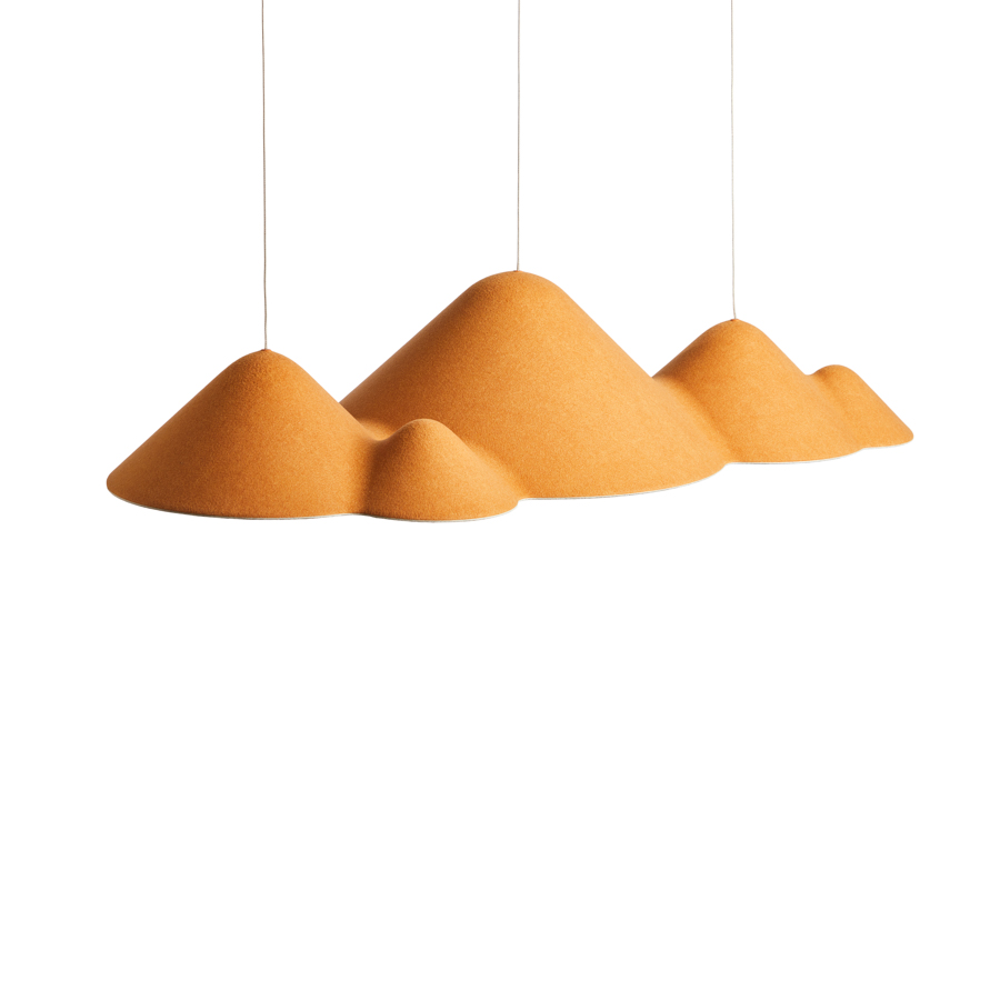 LOOM Design LED-Pendelleuchte PANORAMA LARGE 105,7cm Gelb/Grau 851-002 5712802226247