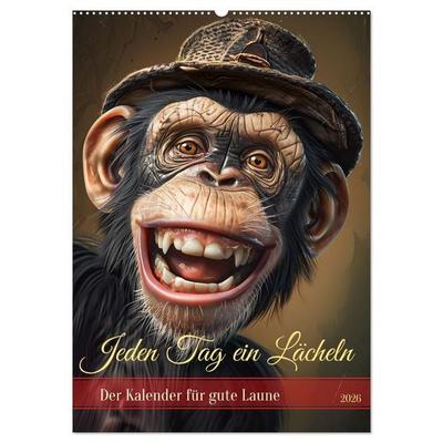 Jeden Tag ein Lächeln (Wandkalender 2026 DIN A2 hoch), CALVENDO Monatskalender