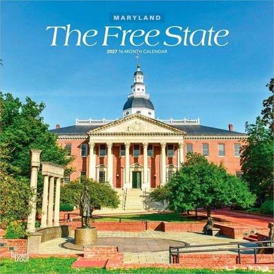 The Free State Maryland Places 2027 12 X 24 Inch (Hanging) Monthly Square Wall Calendar Plastic-Free
