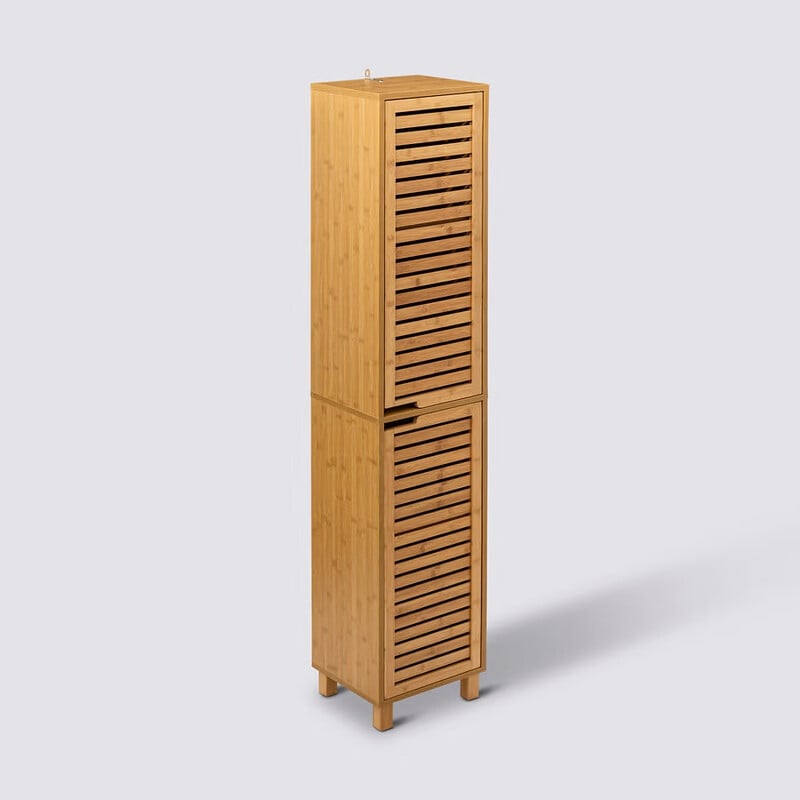 5five Sicela bamboe opbergunit - bruin - B: 34 cm, D: 24 cm, H: 170 cm