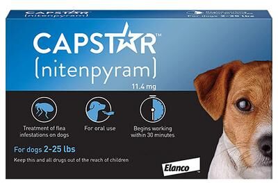 Capstar Small Dog 11mg 2-25 Lbs Blue 12 Tablets