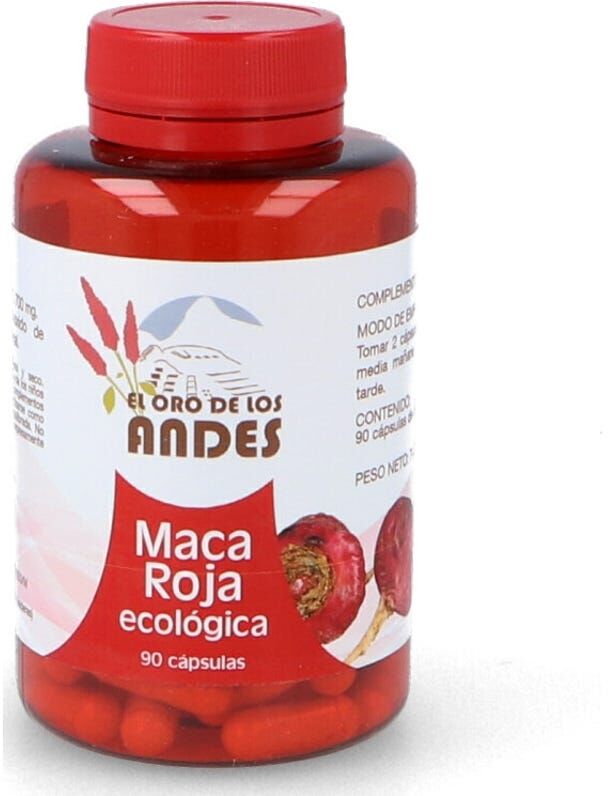 El Oro de los Andes Maca Roja 700 Mg 90 Cápsulas