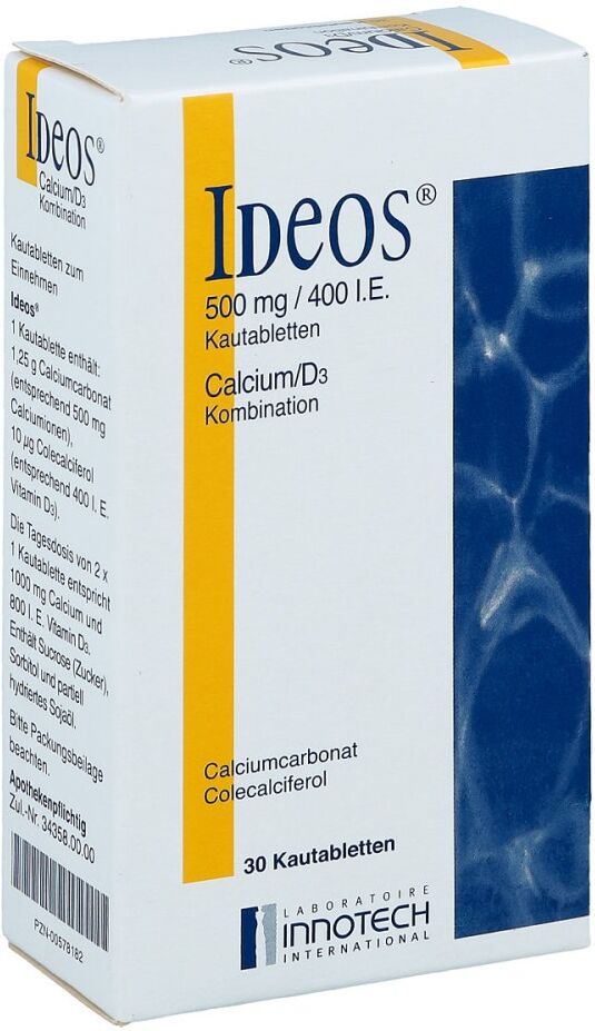 Ideos 500mg/400 internationale Einheiten 30stk
