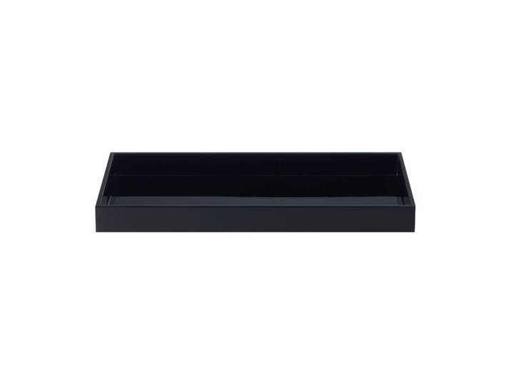 Mojoo Plateau de décoration laqué Lux 38x19x3,5 cm Black