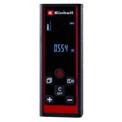 Lasermessgerät EINHELL "Laser-Distanzmesser TC-LD 60 R", schwarz (rot, schwarz), B:2,5cm H:11,2cm L:4,2cm, Lasermessgeräte