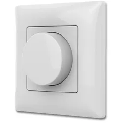 ISOLED Sys-Pro 1 Zonen Einbau-Drehknopf-Fernbedienung mit Batterie, weiß, Single Color Dimmung ISO-114441