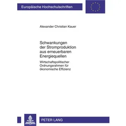 Schwankungen der Stromproduktion aus erneuerbaren Energiequellen, Fachbücher von Alexander Kauer