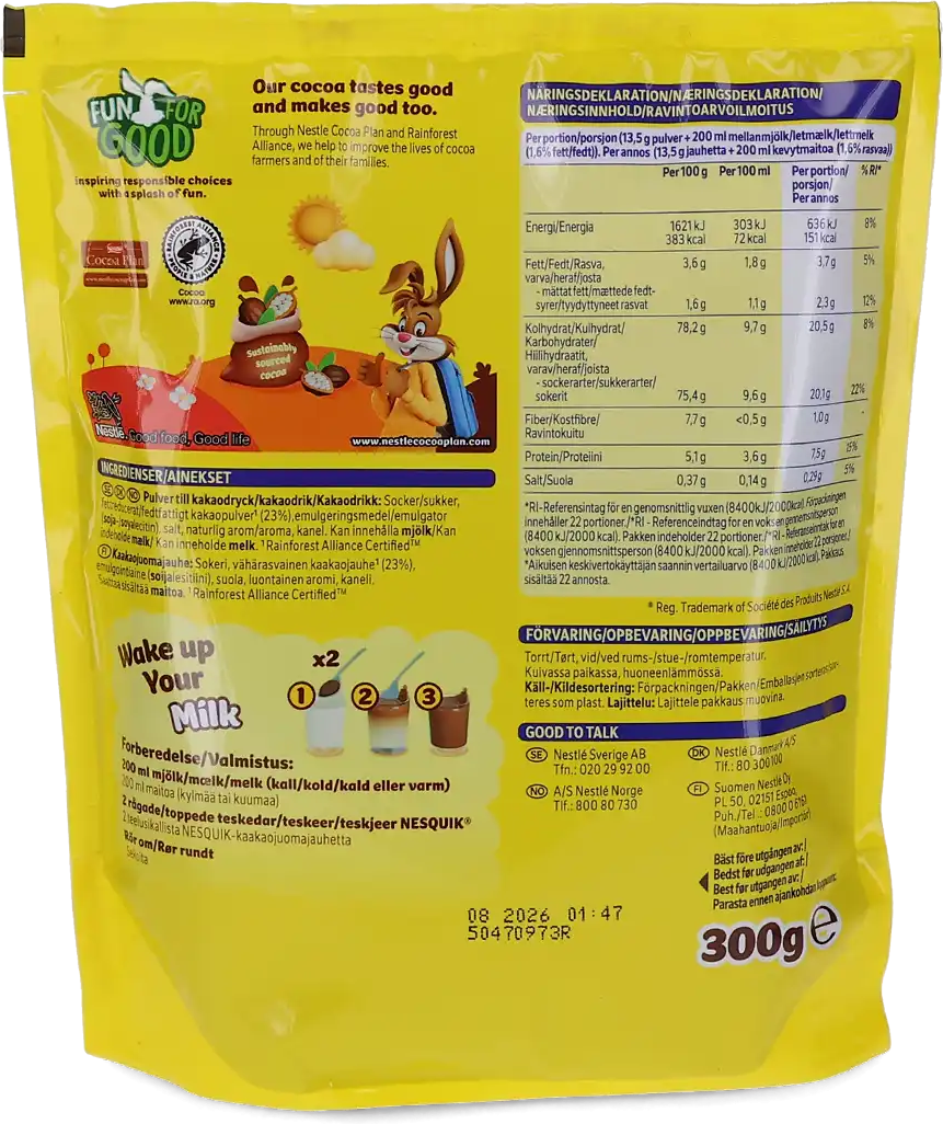Nestlé   Nesquik - 300 g poudre de cacao