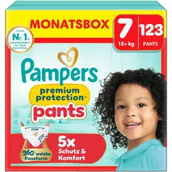 Pampers Premium Protection Pants (Gr. 7, Monatsbox, 123 Stk.)