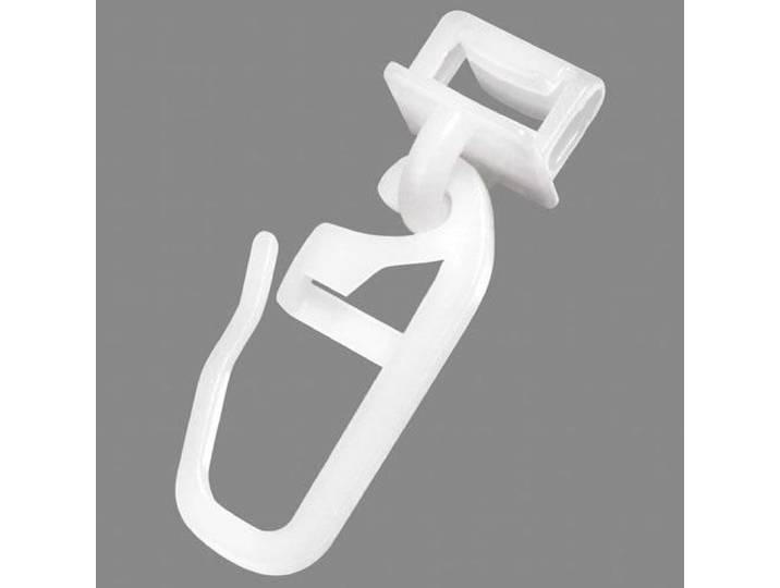 Klick-Gleiter GOOD LIFE Alves , weiss (weiß), B:0,6cm H:3,5cm, Kunststoff, Gardinenbefestigungen, Klick-Gleiter, für Vorhangstangen mit schmalem Lauf (4 mm)