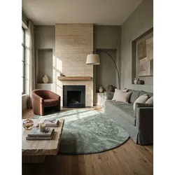Teppich Antirutsch Grün 200x200 cm - ALDAN   Kadima Design