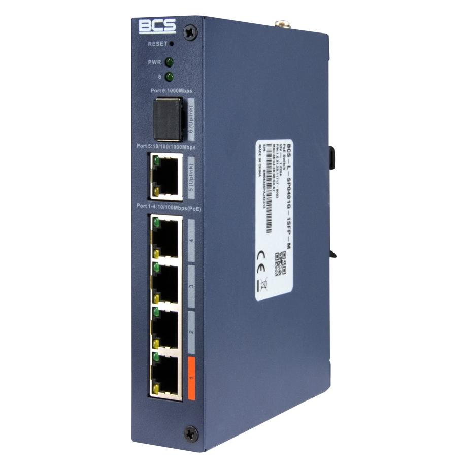 BCS BCS-L-SP0401G-1SFP-M (5 Ports) (BCS-L-SP0401G-1SFP-M)
