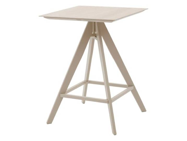 Hespéride - Quadratischer Garten-stehtisch terzano vanille & ton 2-sitzer aus Aluminium