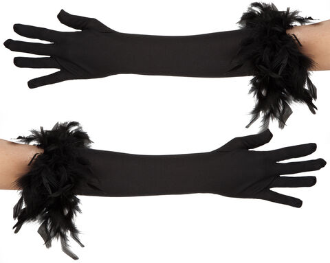 Handschuhe "Glamour", schwarz