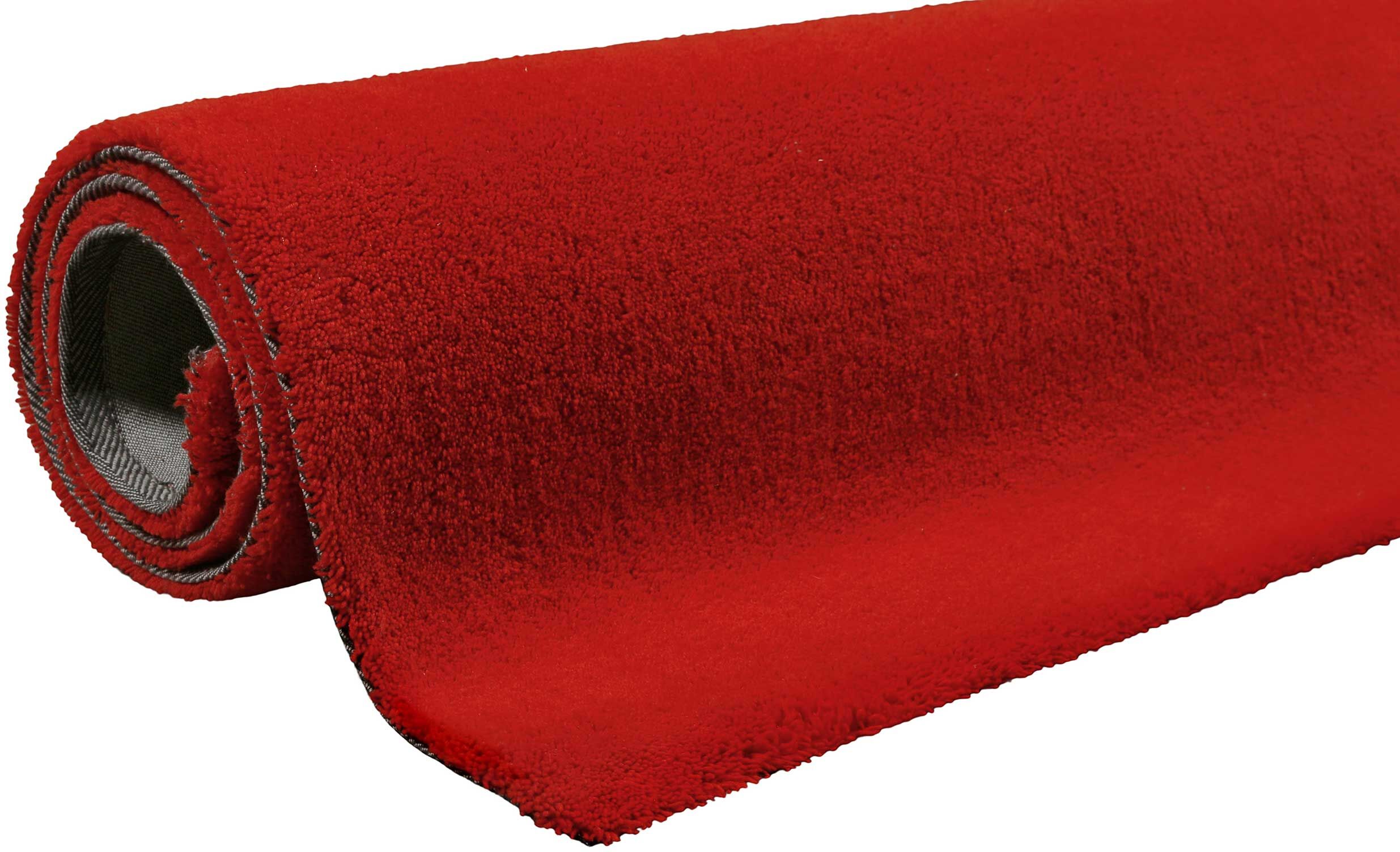 Wollteppich ESPRIT "Greenwood Rug, ESP-24391", rot, B:170cm H:2mm L:240cm, Wolle, Teppiche, Wollteppich, modern, kuschelig aus Schurwolle, pflegeleicht, Wohn-, Schlafzimmer rot B : 170cm 1 Stk., 2mm, L: 240cm