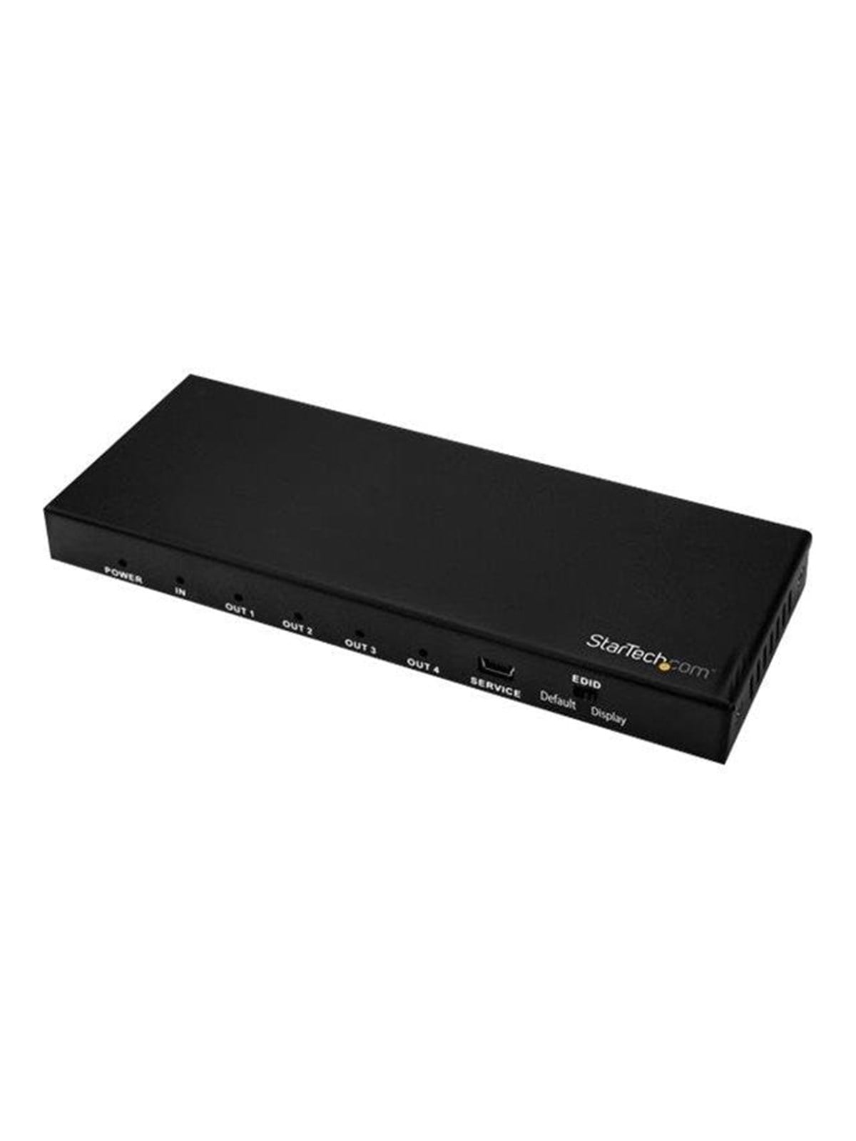 StarTech.com 4 Port HDMI Splitter - 4K 60Hz - 1x4 Way HDMI 2.0 Splitter - video/audio splitter - 4 ports