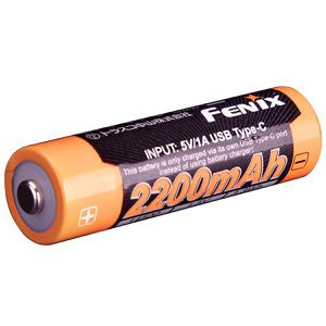 Fenix Akku ARB-L14-2200U, 1,5 V, 2200 mAh, AA, Li-Ion, mit USB-C Ladeanschluss, 1 Stück