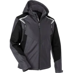 KÜBLER BODYFORCE Winter Softshell Jacke schwarz/kornblumenblau L - 1325 5375-9946-L - schwarz/kornblumenblau
