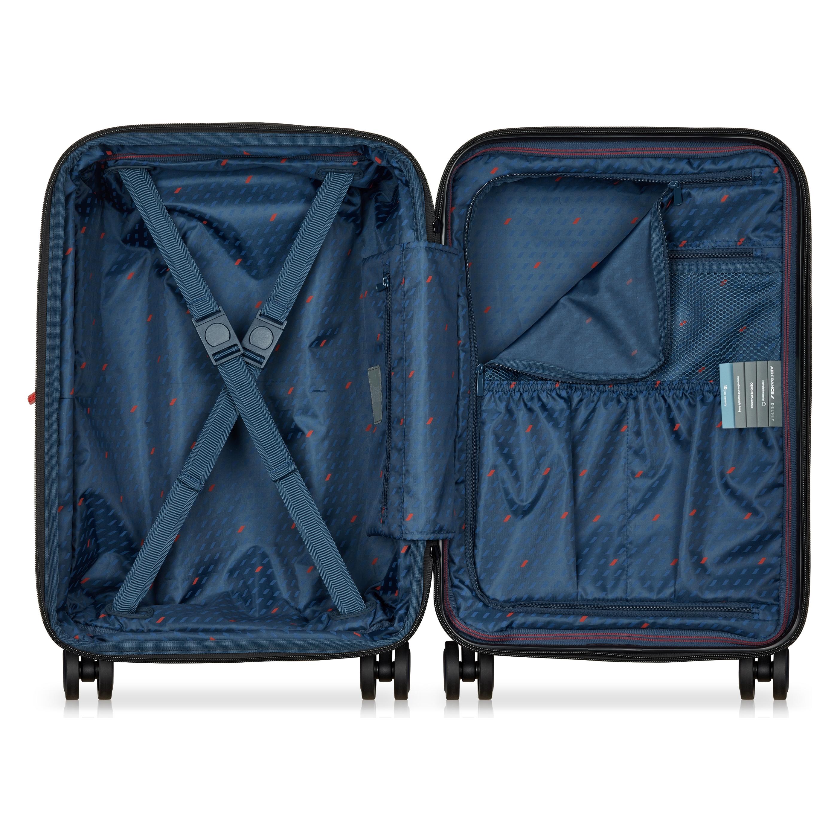 Delsey 55 cm Expandable suitcase, blue (39 l) (00297880122)