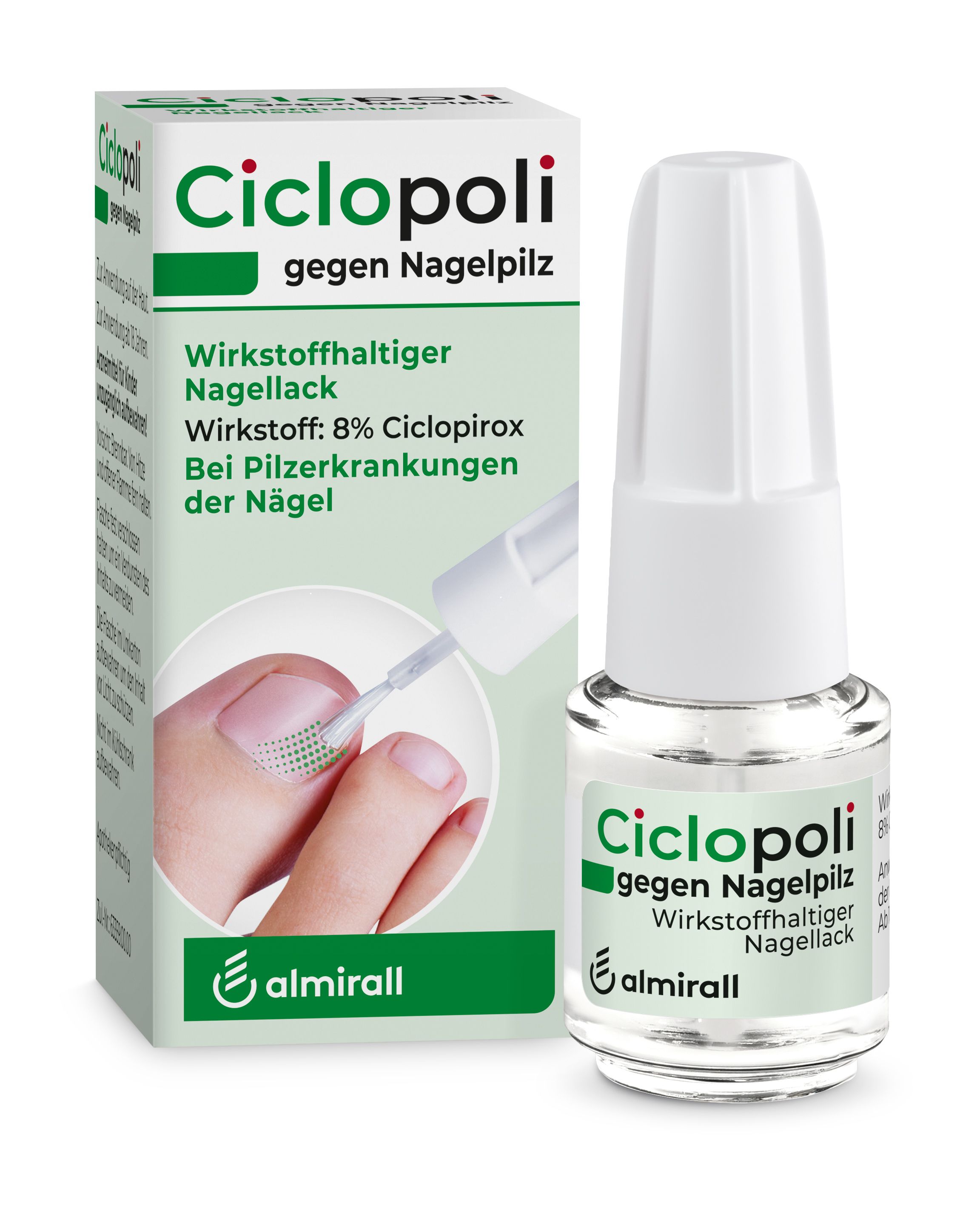 Ciclopoli gegen Nagelpilz wirkstoffhalt.Nagellack 3,3 ml Wirkstoffhaltiger Nagellack
