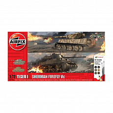 Airfix - Classic Conflict Tiger 1 vs Sherman Firefly - Gift-Set - 1:72 - 184 Teile 306457