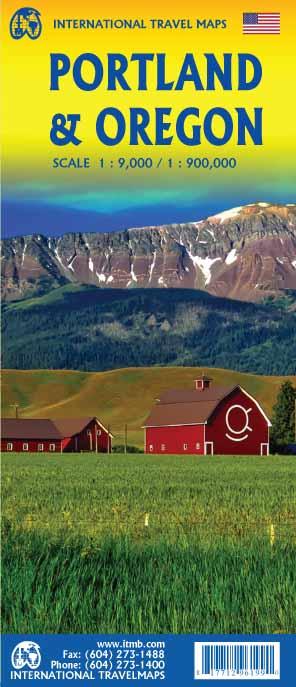 Carte de voyage - Oregon & Plan de Portland   ITM