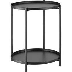 tectake Beistelltisch Oxford 45,5x45,5x53cm  Schwarz