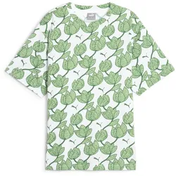 PUMA Essentials+ Blossom Print T-Shirt Damen 86 - archive green XS