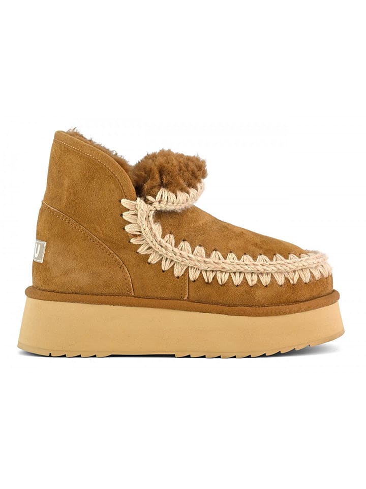 Mou Leder-Winterboots in Hellbraun - 37