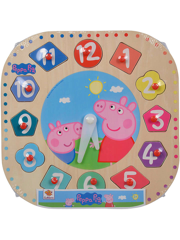 Simba 13tlg. Puzzle-Lernuhr "Peppa Pig" - ab 2 Jahren - onesize