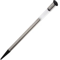 Elegante Solar Gartenlampe aus Edelstahl, mit Erdspiess, 70 x 3 cm, stilvolle Beleuchtung für den Aussenbereich, wetterfest, langlebig & energiesparend