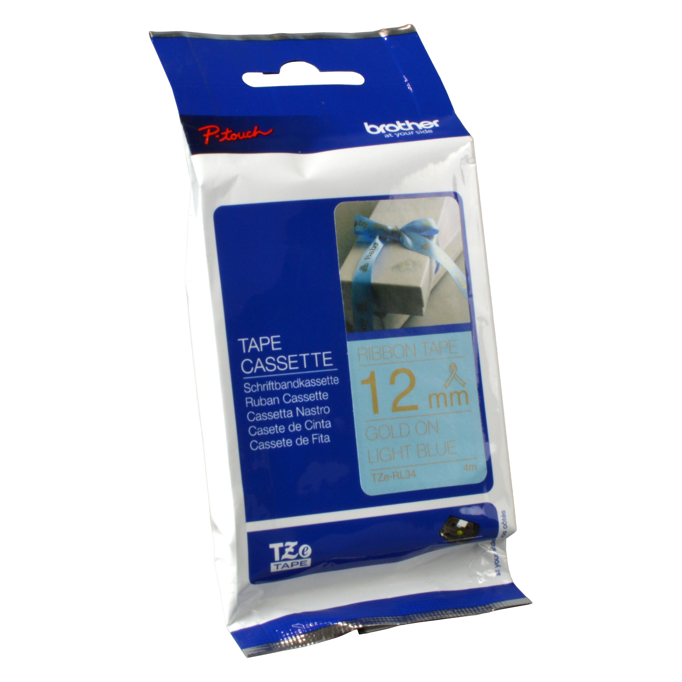 Brother TZe-RL34 (1.20 cm, Gold) (TZE-RL34)