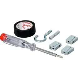 Kopp 370100094 Leuchten-Anschluss-Set, Farbe: grau  - 10 Stück