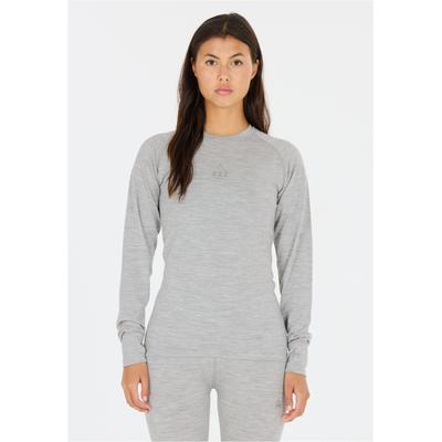 Funktionsshirt SOS "Nuuk", Damen, Gr. XS, grau, 100% Wolle, unifarben, normal, Rundhals, Shirts Funktionsshirt, mit hochwertiger Woll-Verarbeitung