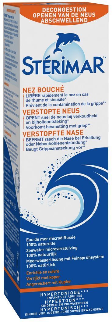 Sterimar Nez Bouché Hypertonique Cuivre 100 ml