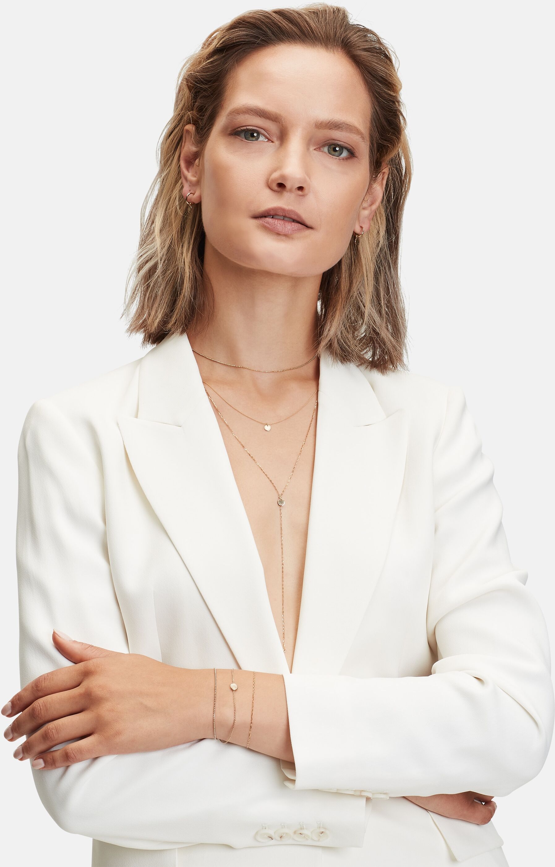 Armband LIEBESKIND BERLIN "Schmuck Geschenk Gold 375 Armkette Gold Collection", gold (gelbgoldfarben), Armbänder, Damen, 18,5cm, Gelbgold 375, Armband