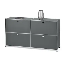 Tchibo - Sideboard »Cn3« mit vier Klappen - 152x40x82,5cm - chrom -
