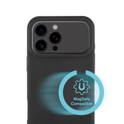 4Smarts Silikon Case Cupertino Backcover Apple iPhone 17 Pro Schwarz Induktives Laden 541570; 4S541570