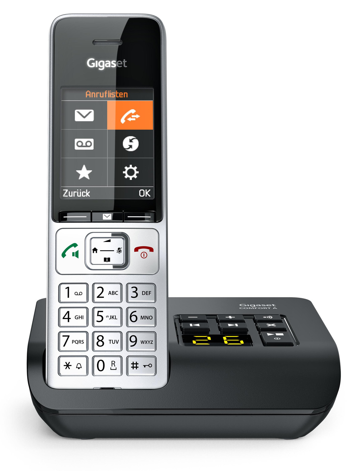 Gigaset S30852-H3023-B101 COMFORT 500A draadloze telefoon zilver-zwart
