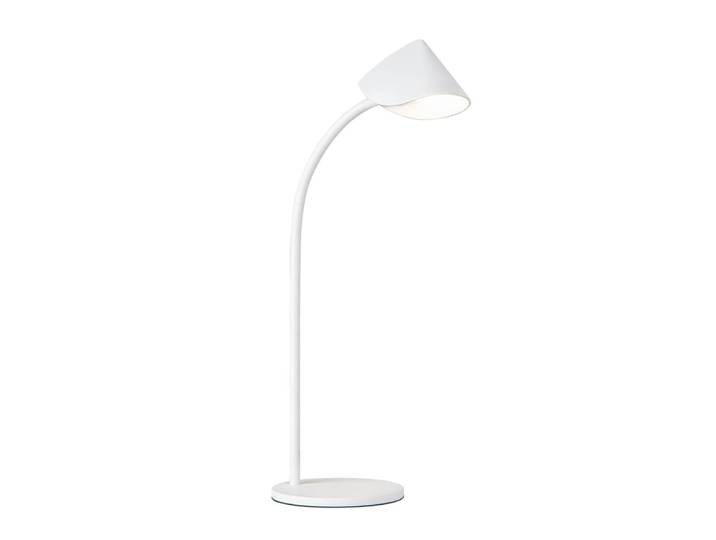 Lampe design en métal blanc