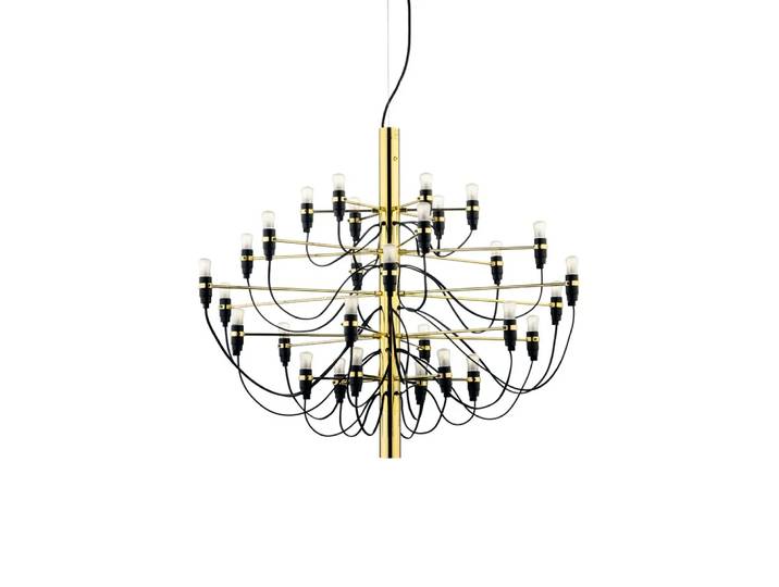 Flos 2097 Sarfatti Kronleuchter LED Messing 30 Lampen