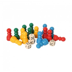 Bartl Spielfiguren-Set Ludo - groß - 8 cm 243368
